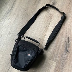 Lowepro camera bag over the shoulder